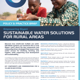 sustainable water solutions for rural areas