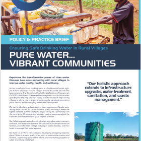 Pure water. Vibrant communities